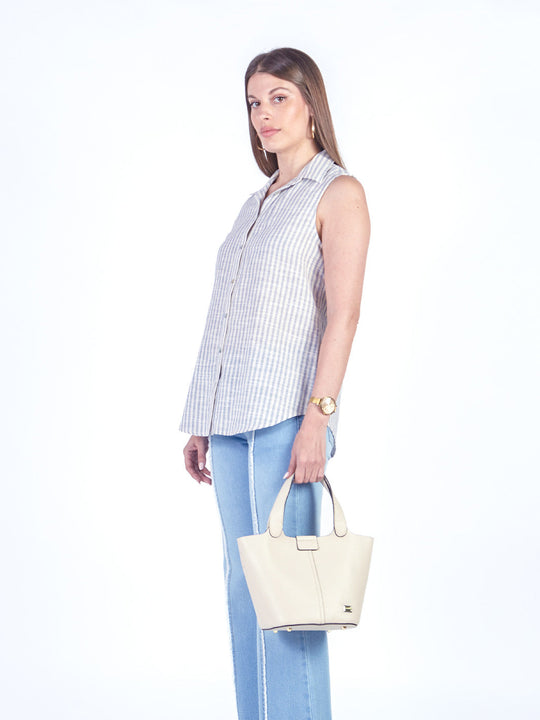 VILMA - BLUSA CAMISERA SIN MANGAS