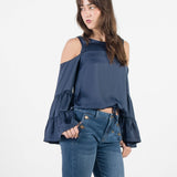 NADIA - BLUSA OFF SHOULDER AZUL