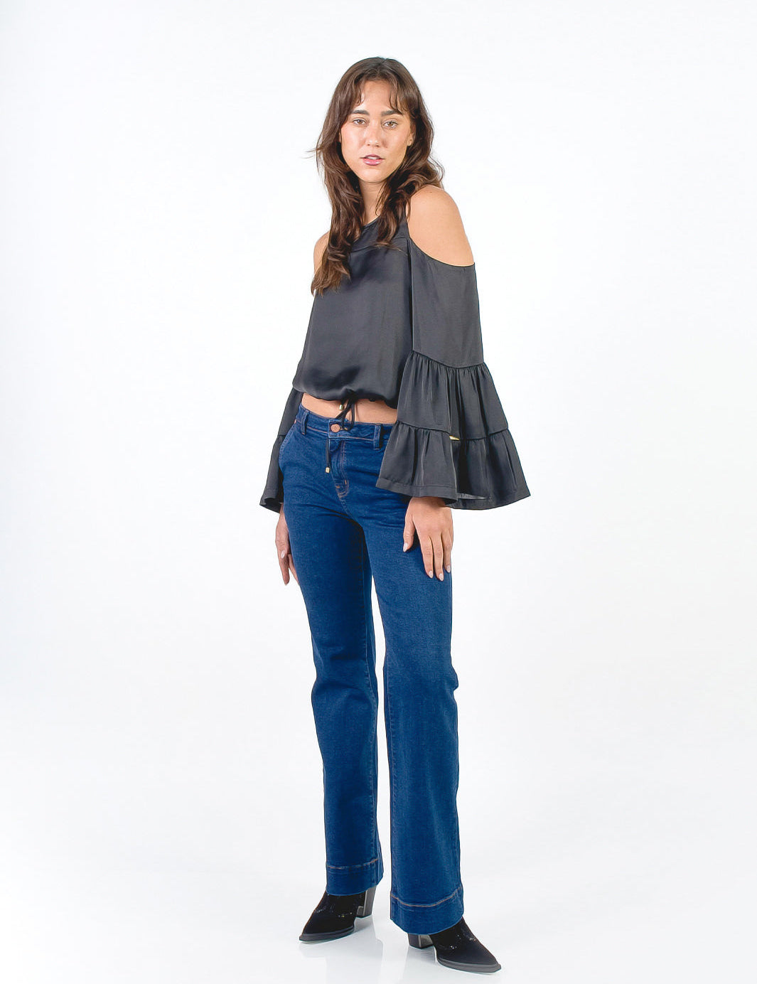 NADIA - BLUSA OFF SHOULDER NEGRO