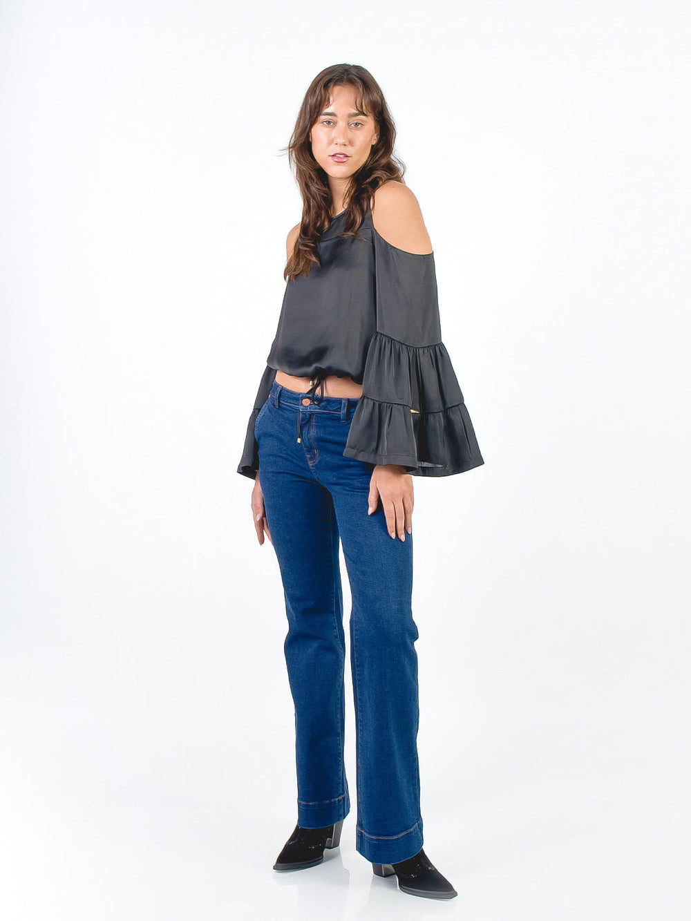NADIA - BLUSA OFF SHOULDER NEGRO