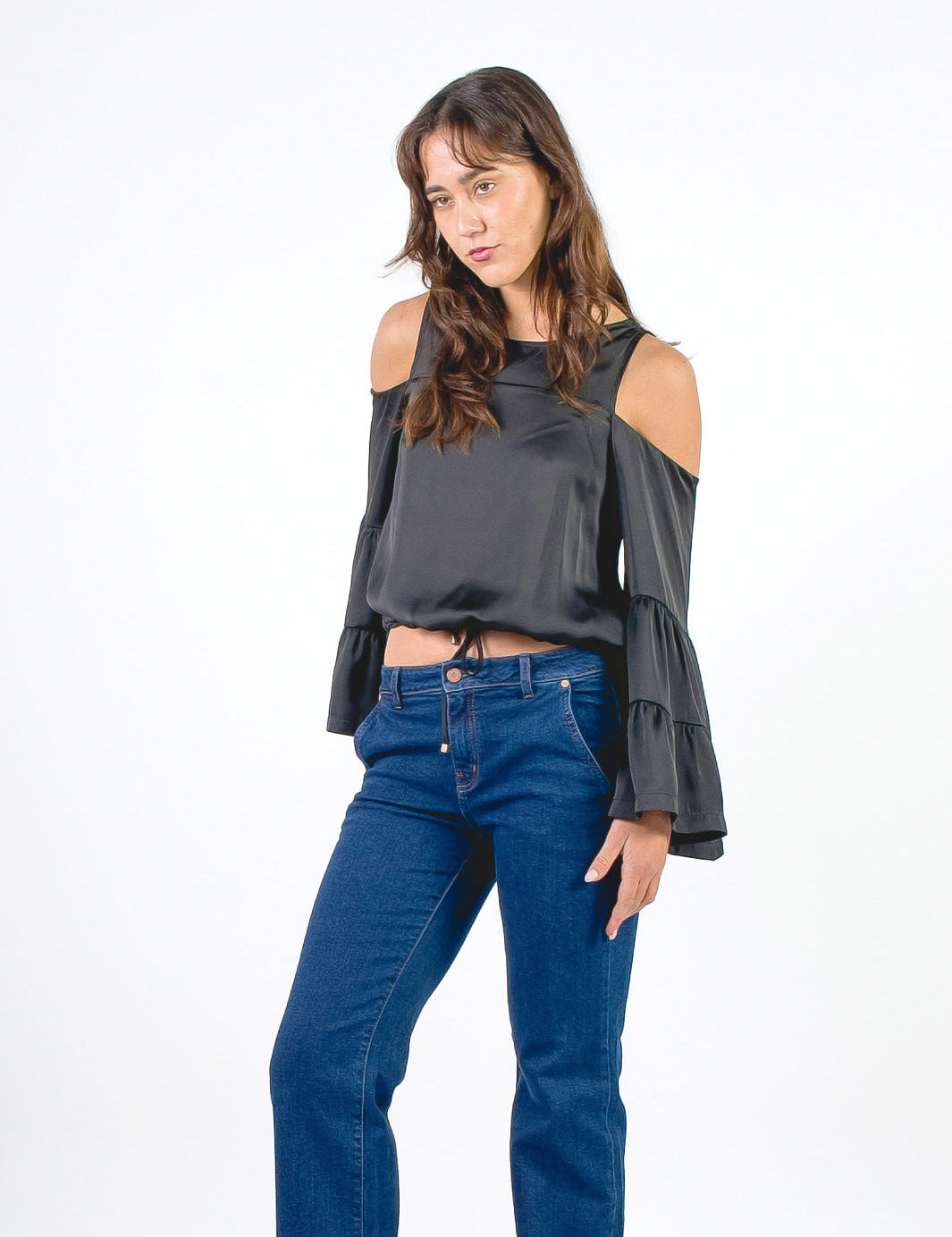 NADIA - BLUSA OFF SHOULDER NEGRO