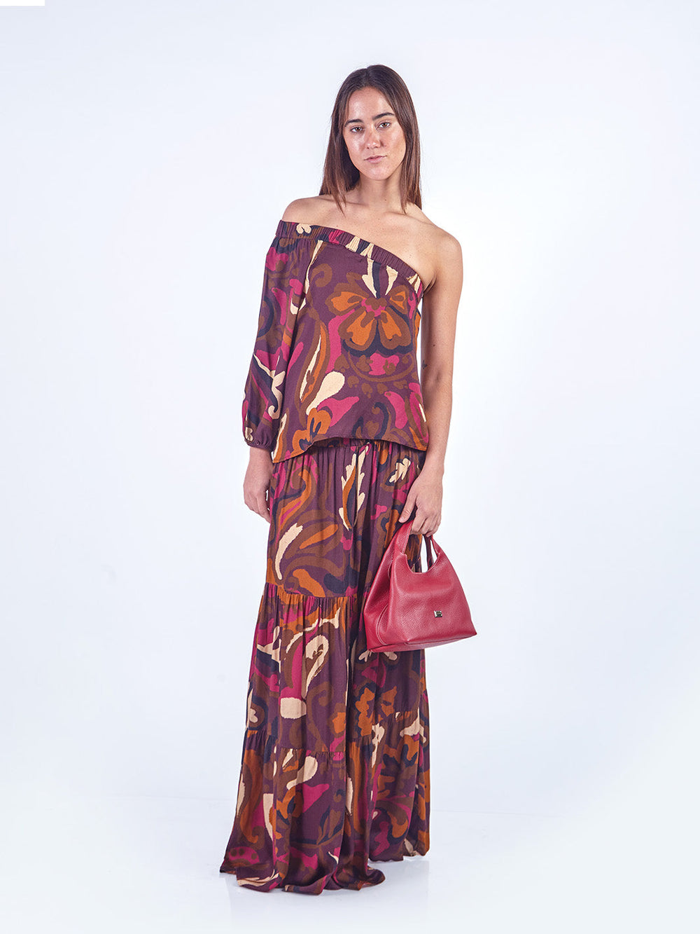 WANDA - BLUSA MANGA ASIMÉTRICA