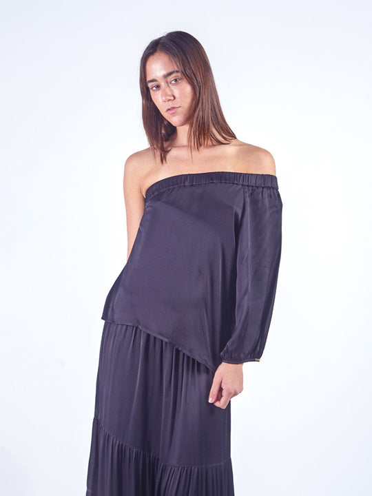 MELODIE - BLUSA MANGA ASIMÉTRICA