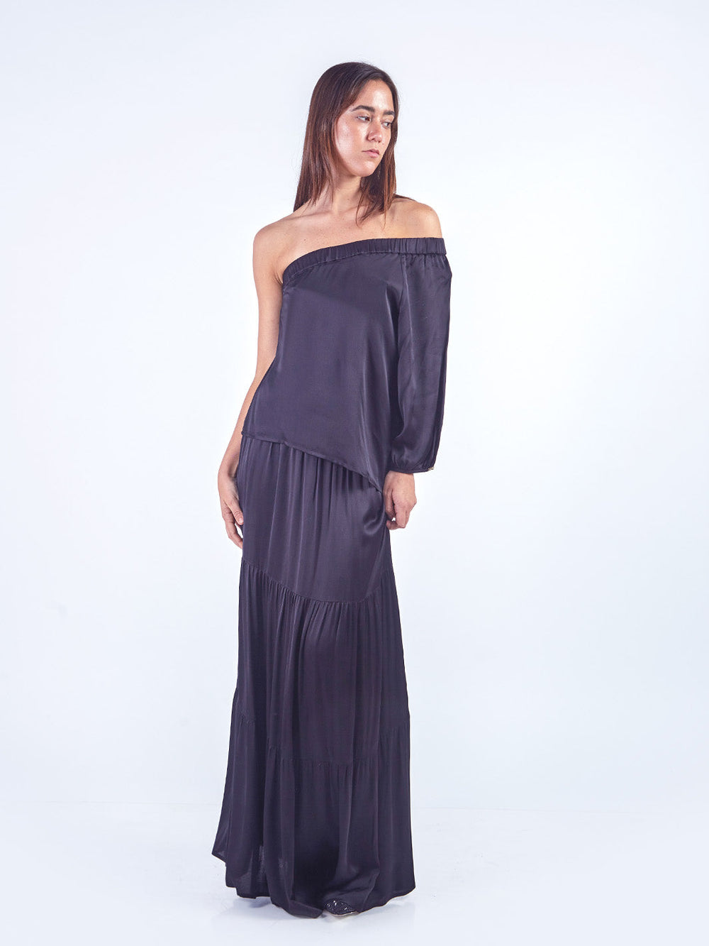 MELODIE - BLUSA MANGA ASIMÉTRICA