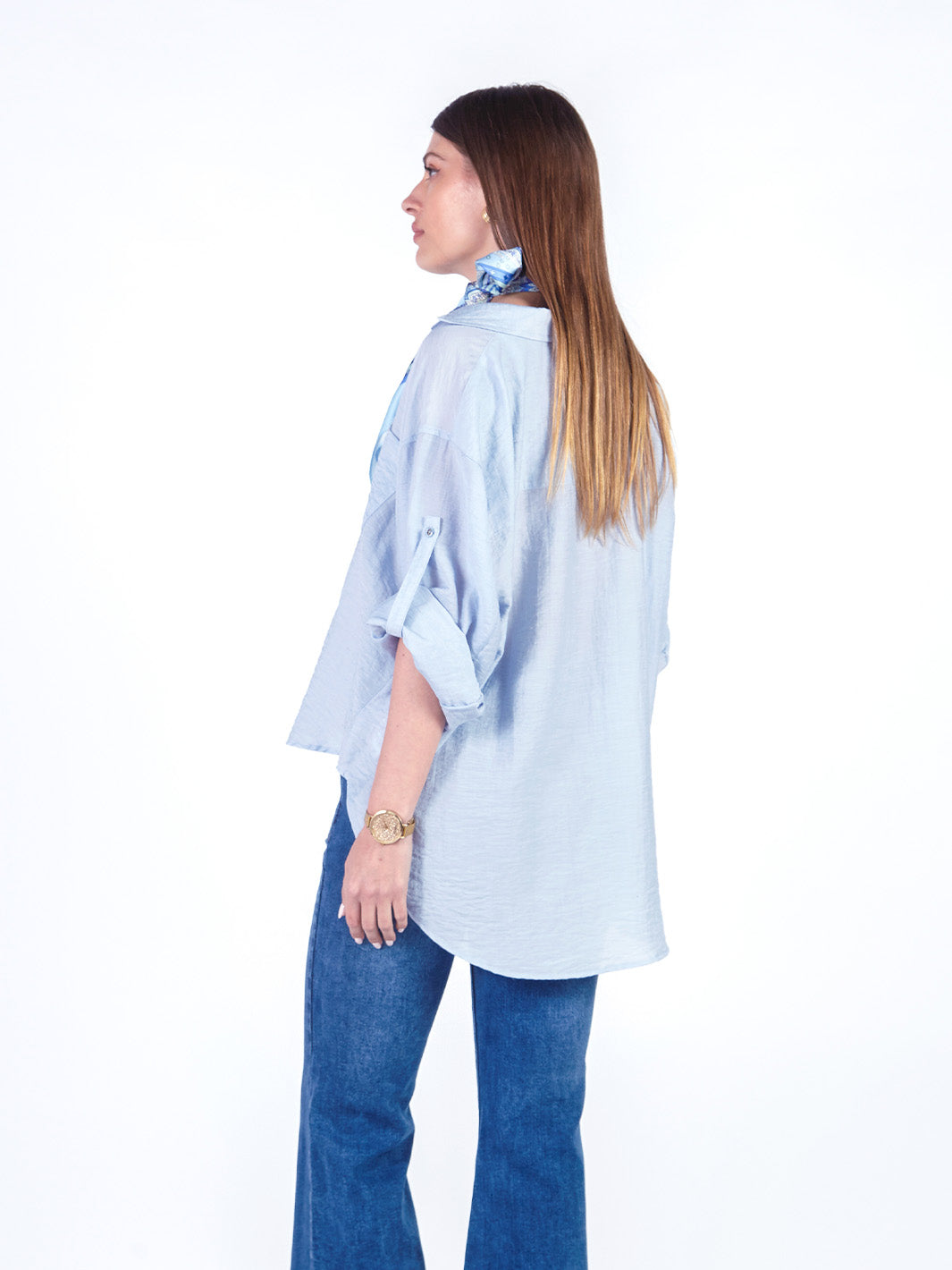 CHRISSY - BLUSA CAMISERA MANGA LARGA