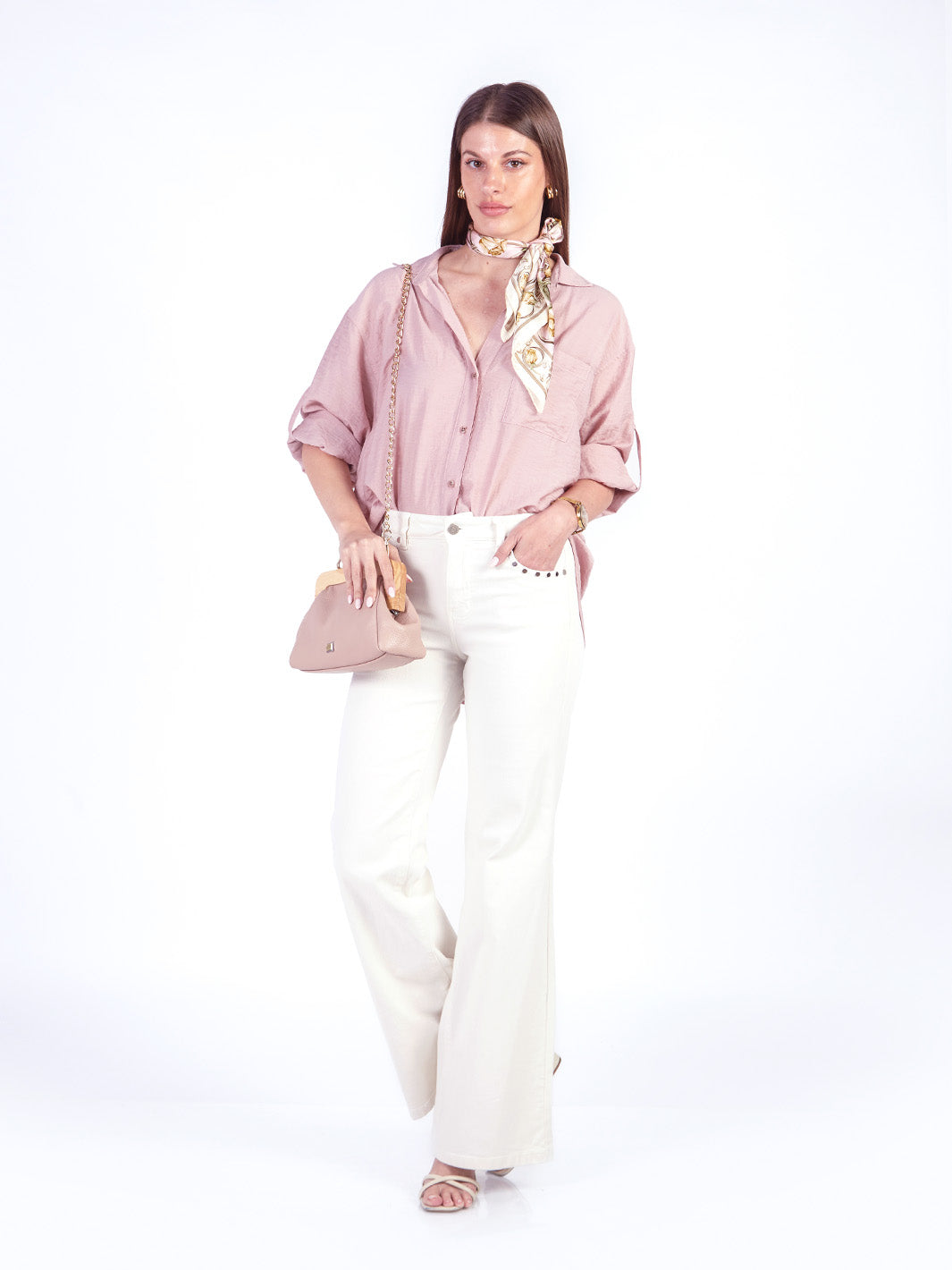 CHRISSY - BLUSA CAMISERA MANGA LARGA