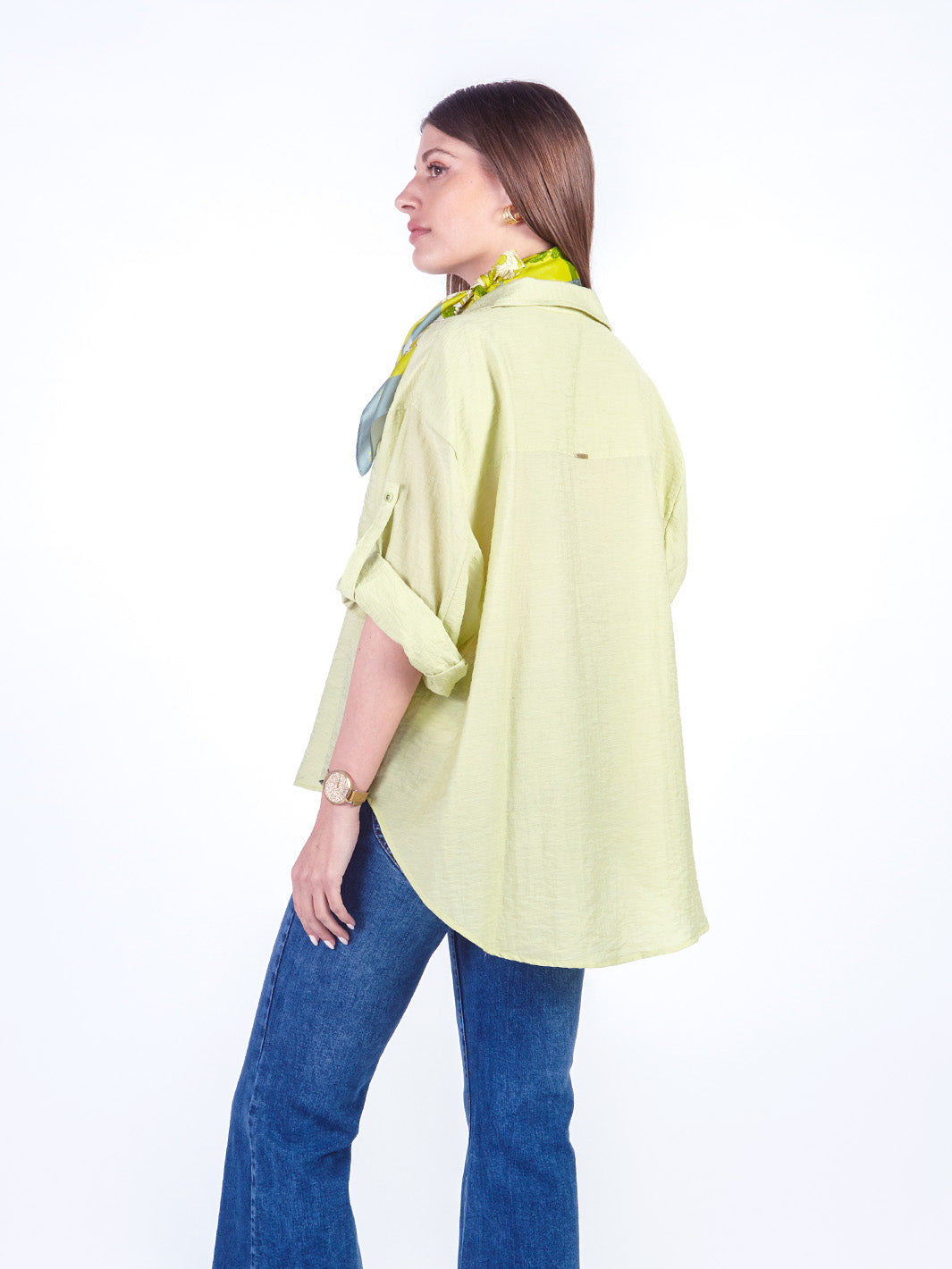 CHRISSY - BLUSA CAMISERA MANGA LARGA