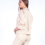 EVA - BLUSA MANGA 3/4 BEIGE