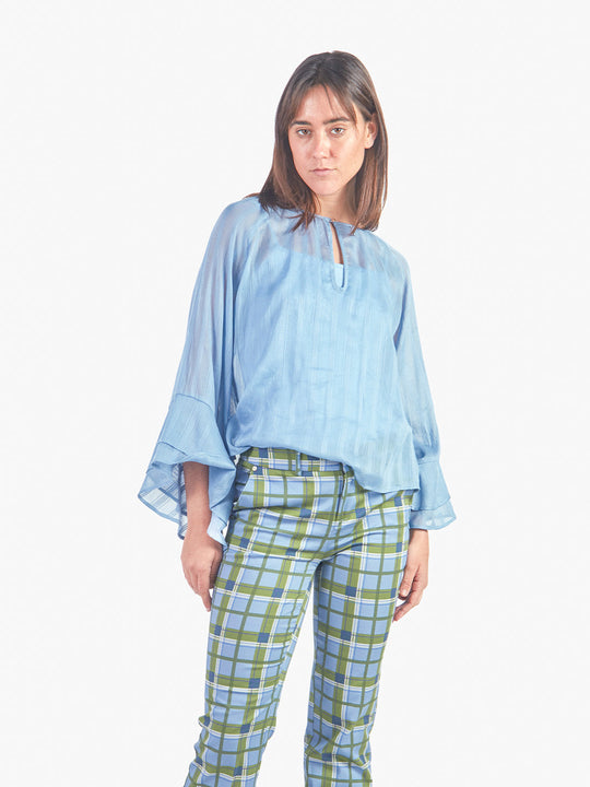 EMILIA - BLUSA SEMITRANSPARENTE