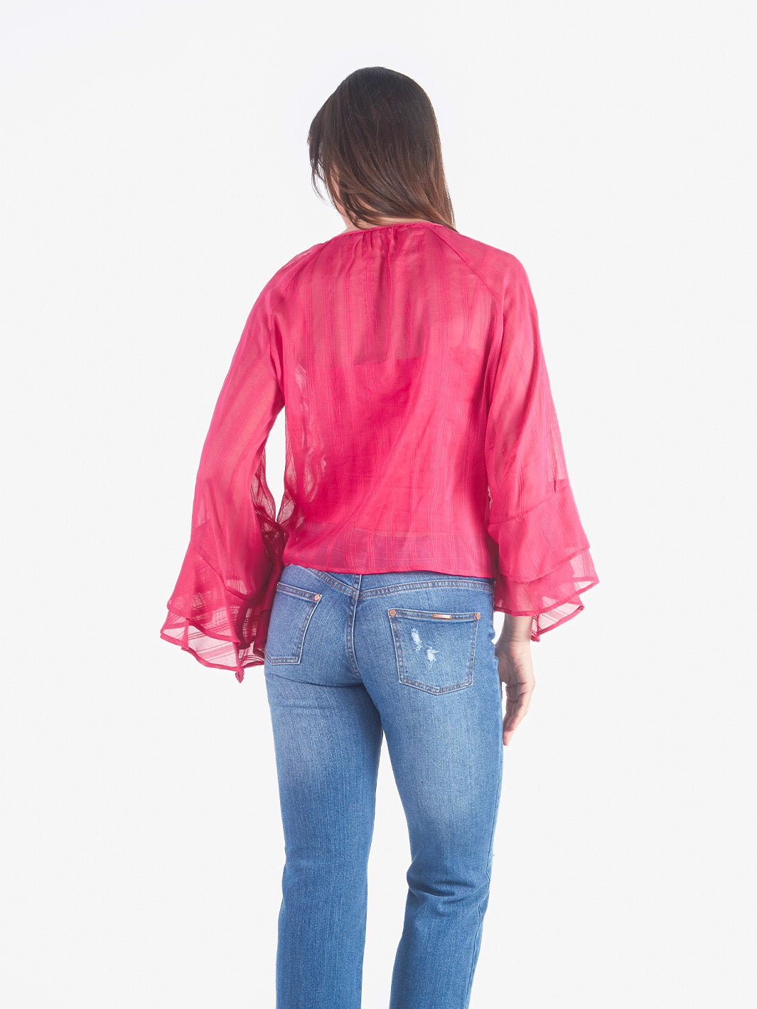 EMILIA - BLUSA SEMITRANSPARENTE
