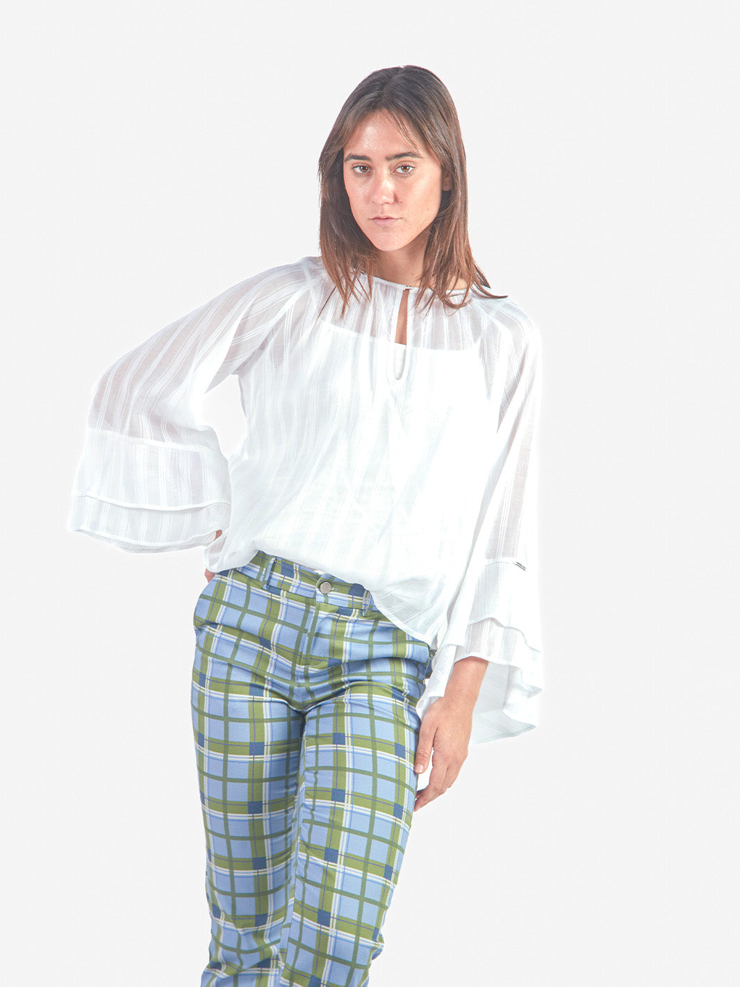 EMILIA - BLUSA SEMITRANSPARENTE