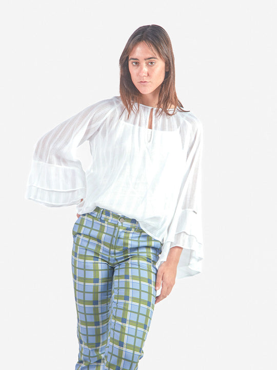 EMILIA - BLUSA SEMITRANSPARENTE