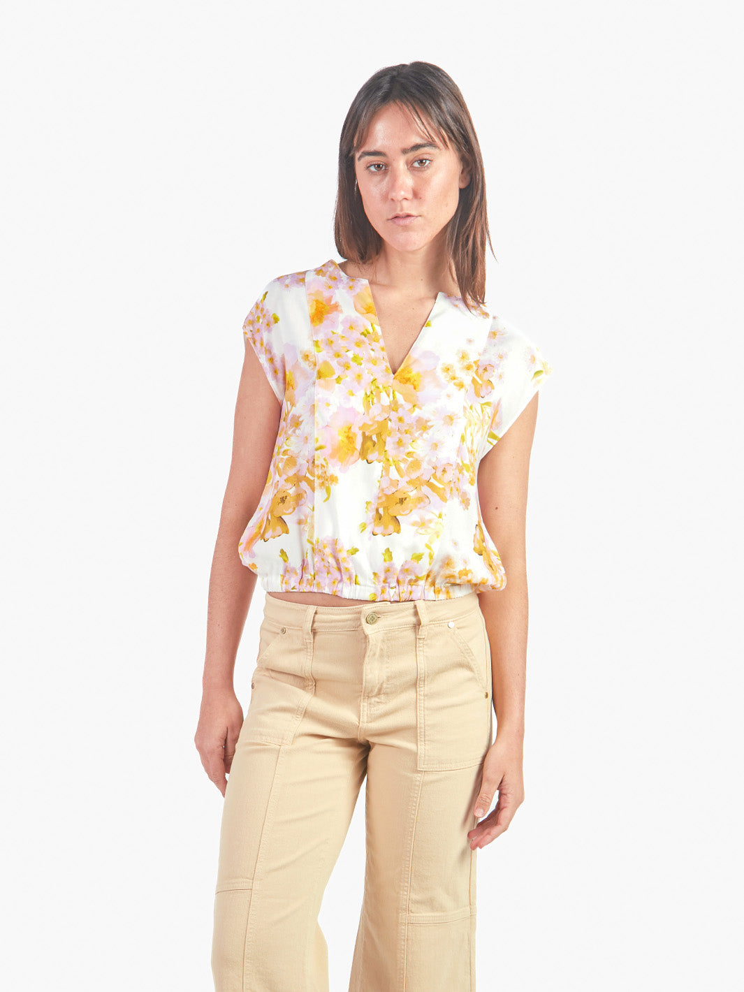 YVONNE - BLUSA ESTILO KIMONO CON ESCOTE EN V