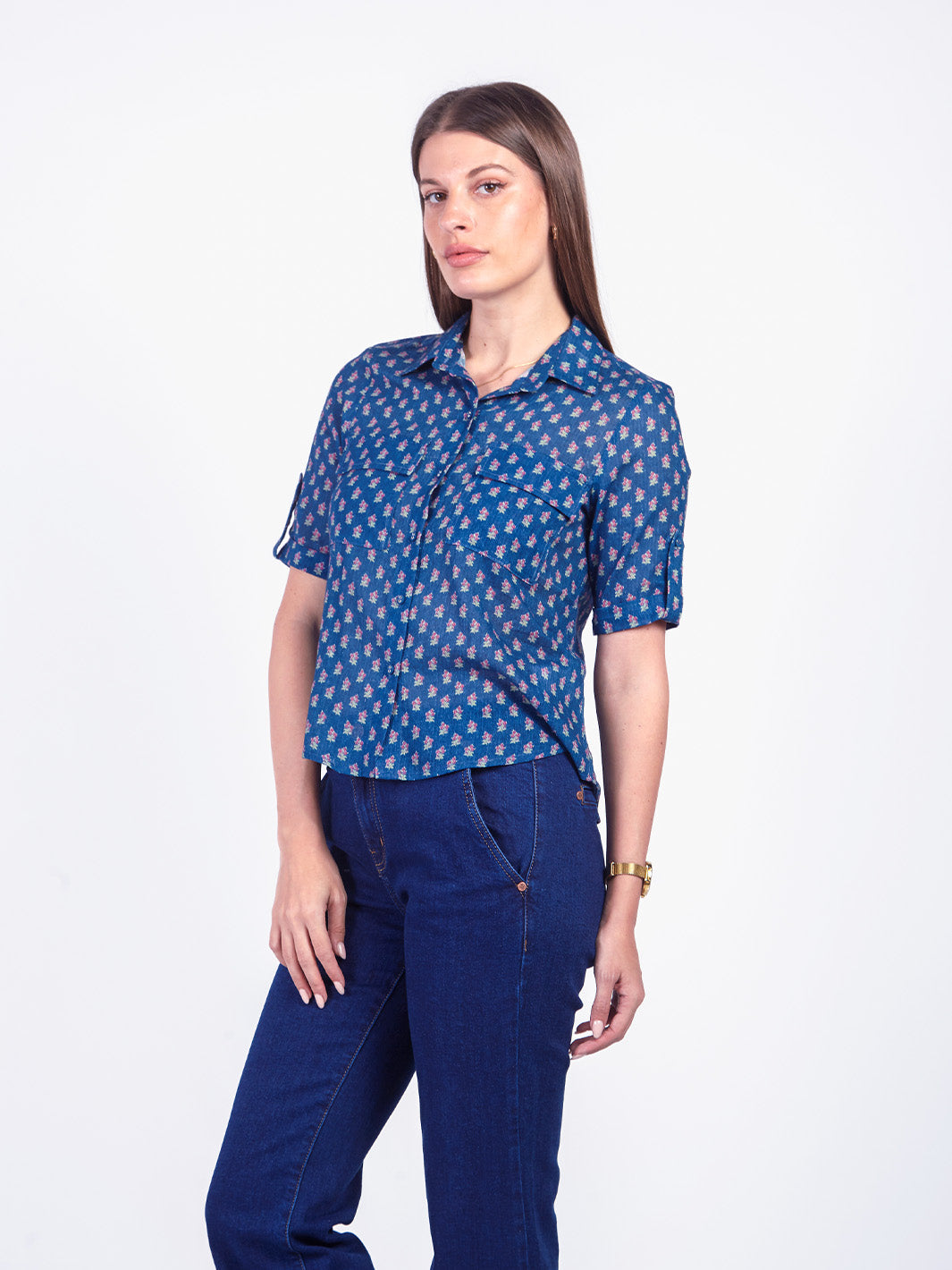 LILIAN - BLUSA CAMISERA MANGA 3/4