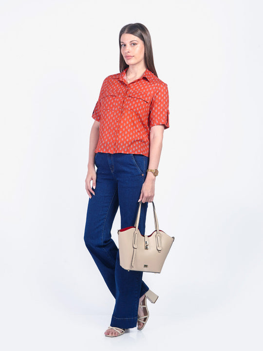 LILIAN - BLUSA CAMISERA MANGA 3/4