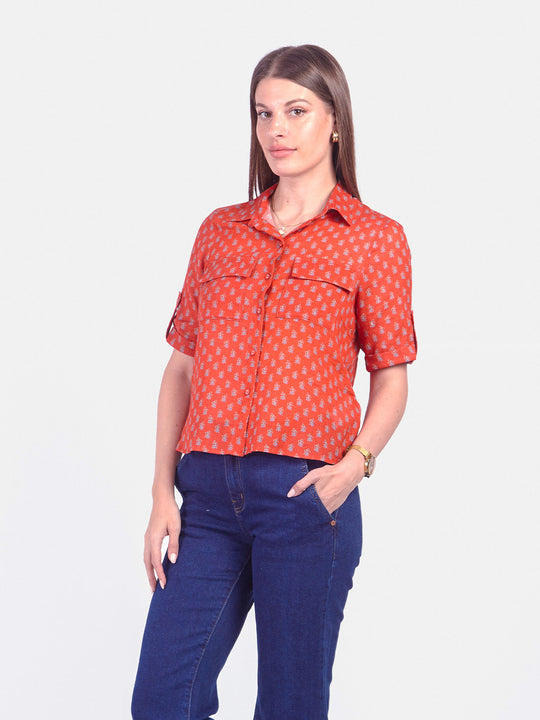 LILIAN - BLUSA CAMISERA MANGA 3/4