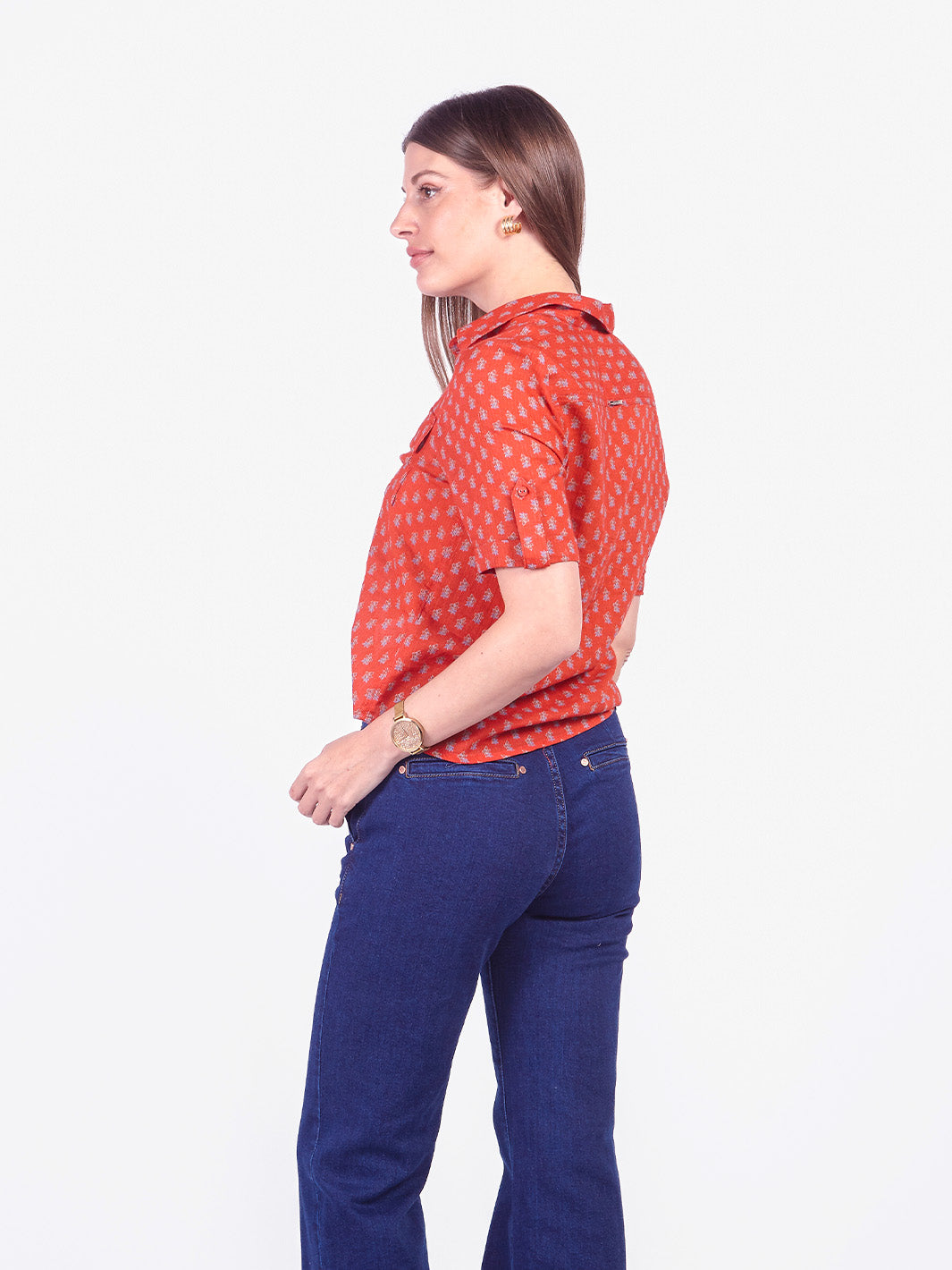 LILIAN - BLUSA CAMISERA MANGA 3/4