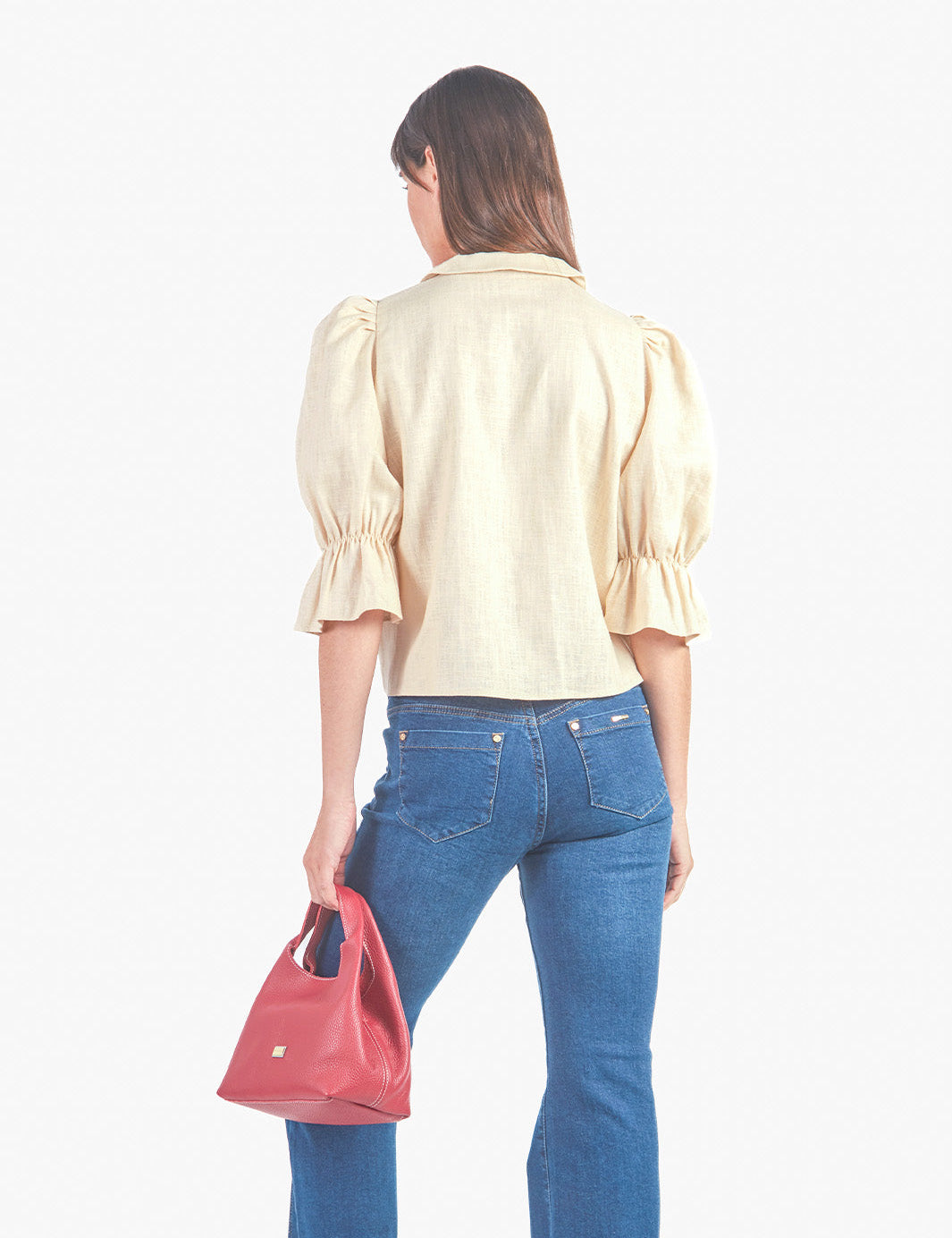 GISE - BLUSA MANGA 3/4 BEIGE