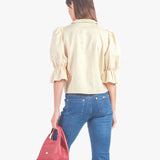 GISE - BLUSA MANGA 3/4 BEIGE