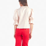 GISE - BLUSA MANGA 3/4 PALO ROSA