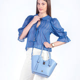MILA - BLUSA MANGA 3/4 ACERO