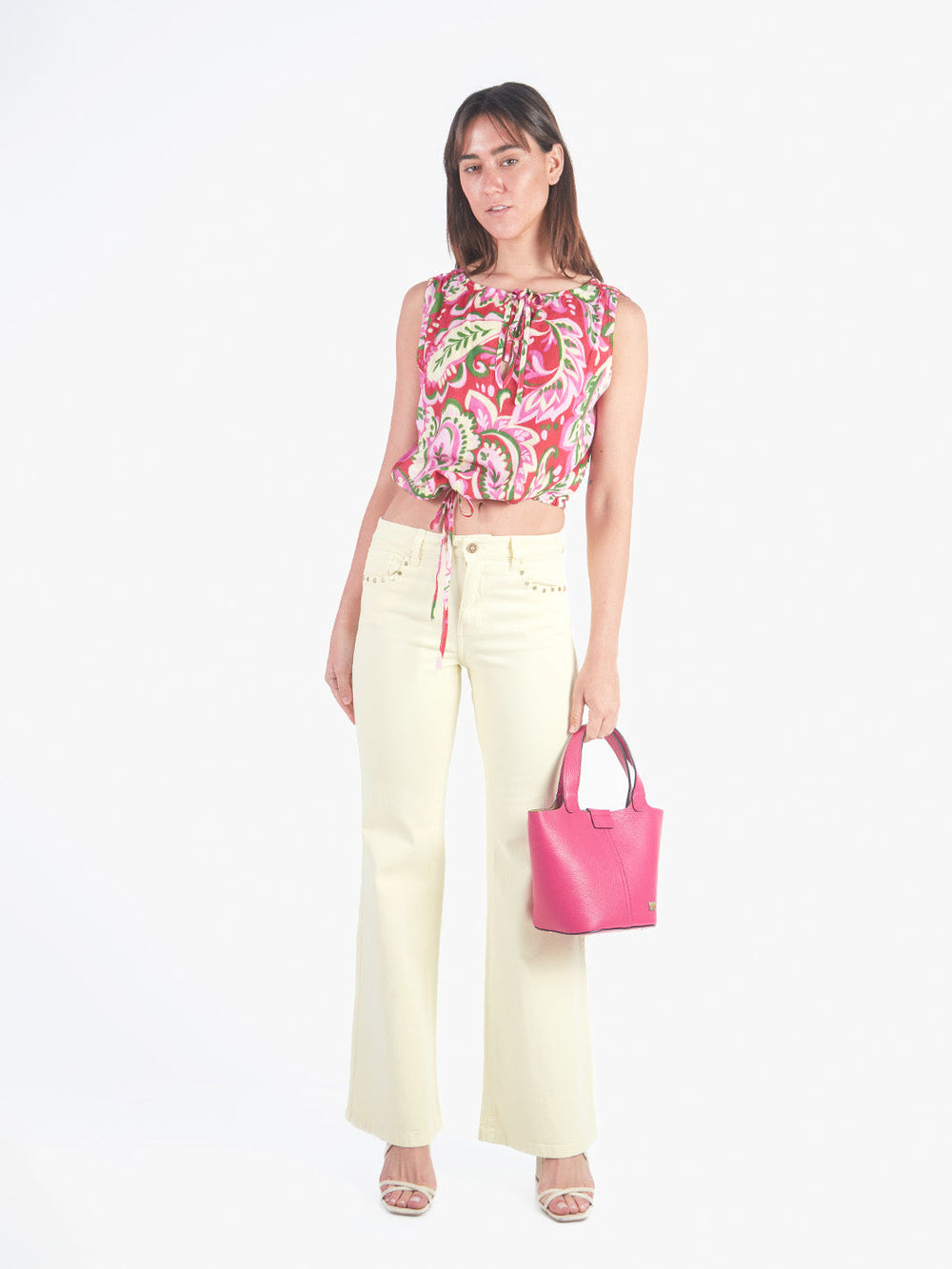 SARAI - BLUSA MANGA CERO ESCOTE REDONDO