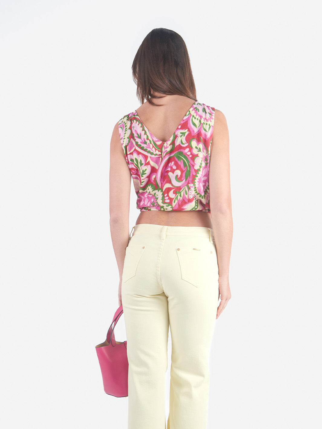 SARAI - BLUSA MANGA CERO ESCOTE REDONDO