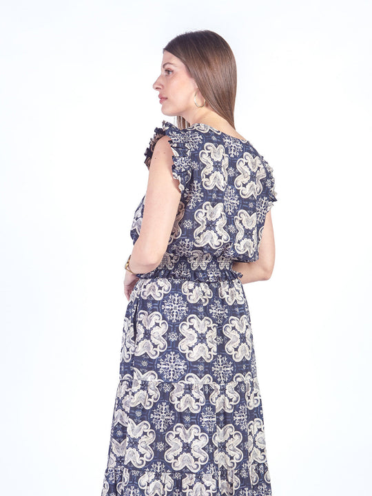 DEBORAH - BLUSA MANGA CORTA ESCOTE OJAL