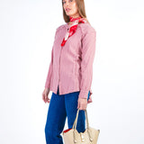 SUNNY - BLUSA MANGA LARGA CON ESCOTE REDONDO ROSADO