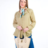 SUNNY - BLUSA MANGA LARGA CON ESCOTE REDONDO VERDE