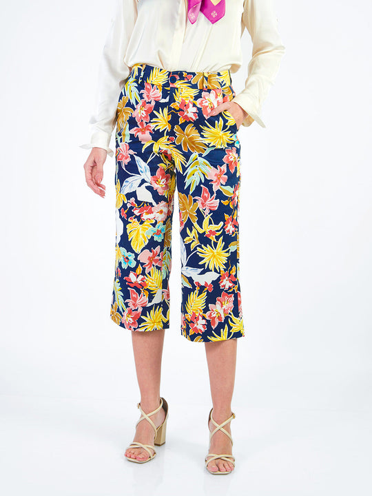 TINA - CAPRI CON ESTAMPADO FLORAL