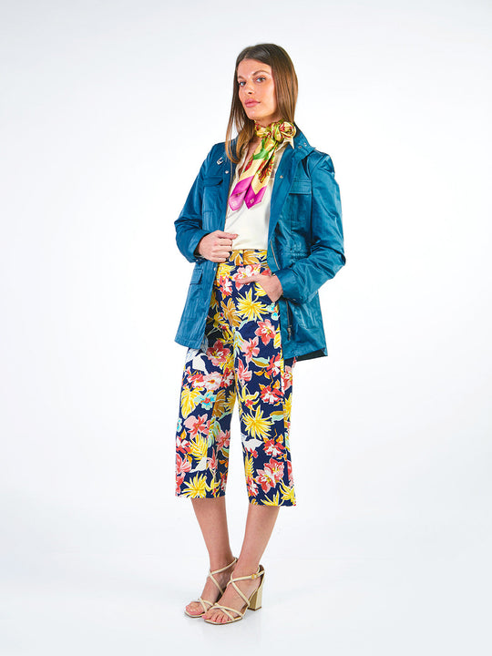 TINA - CAPRI CON ESTAMPADO FLORAL