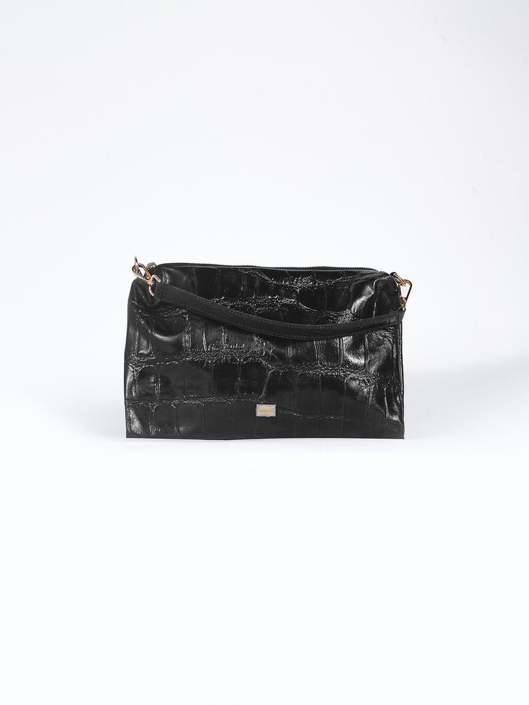 VANESSA - CARTERA DE CUERO TEXTURA CROCO