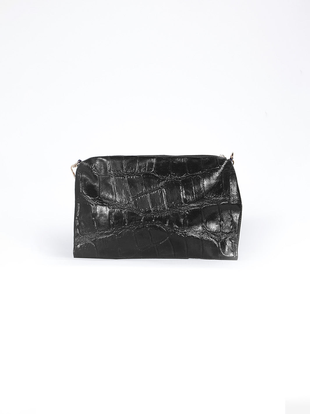 VANESSA - CARTERA DE CUERO TEXTURA CROCO