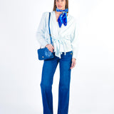 ELLA - CASACA DENIM CON LAZO AJUSTABLE ICE