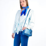 ELLA - CASACA DENIM CON LAZO AJUSTABLE ICE
