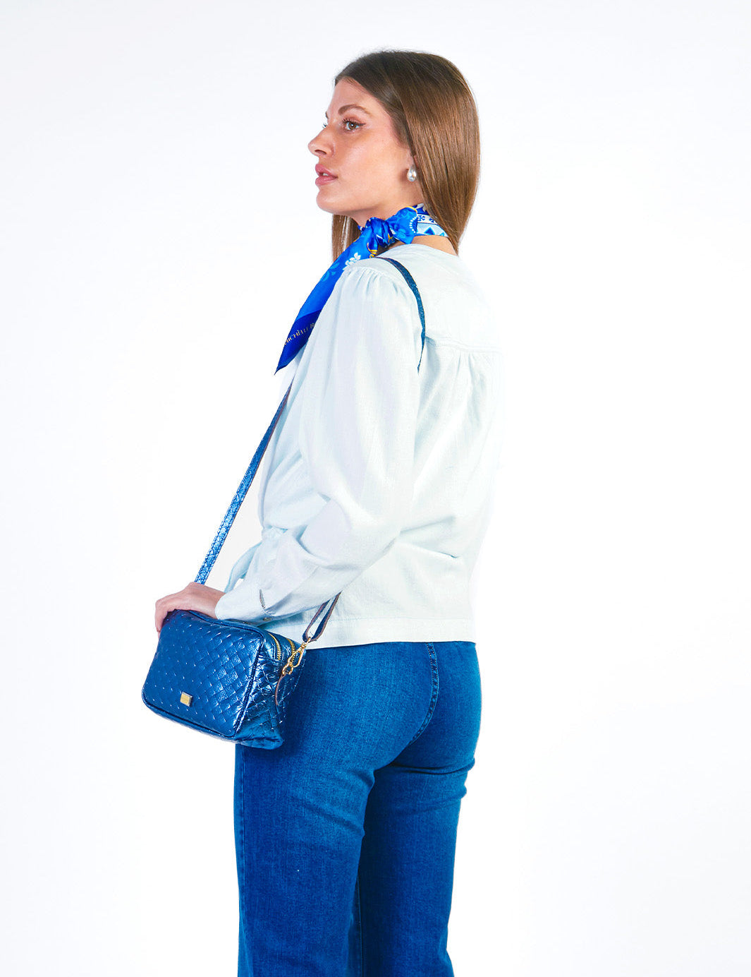 ELLA - CASACA DENIM CON LAZO AJUSTABLE ICE
