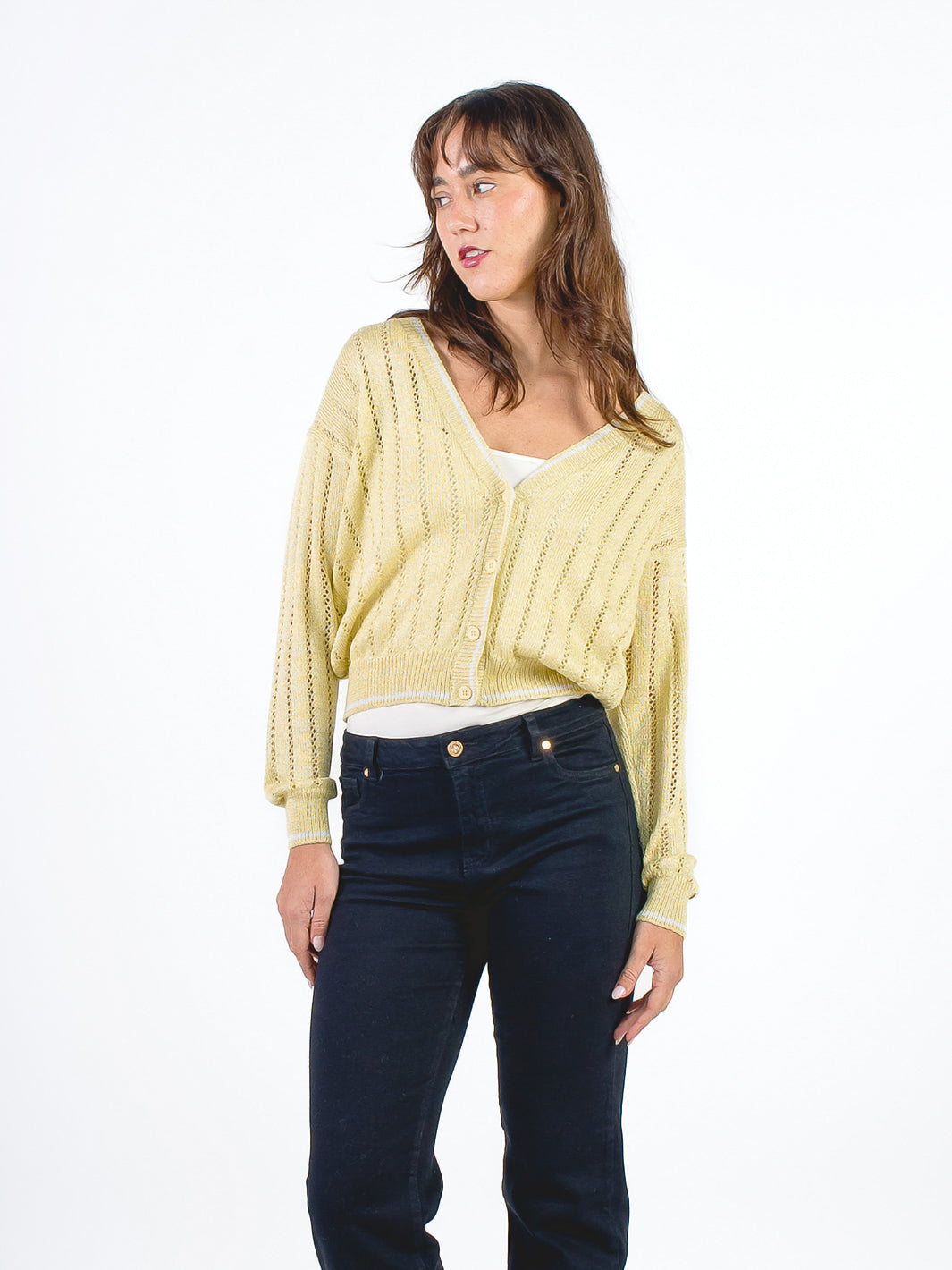 VIOLETTA - CARDIGAN CON ESCOTE EN V