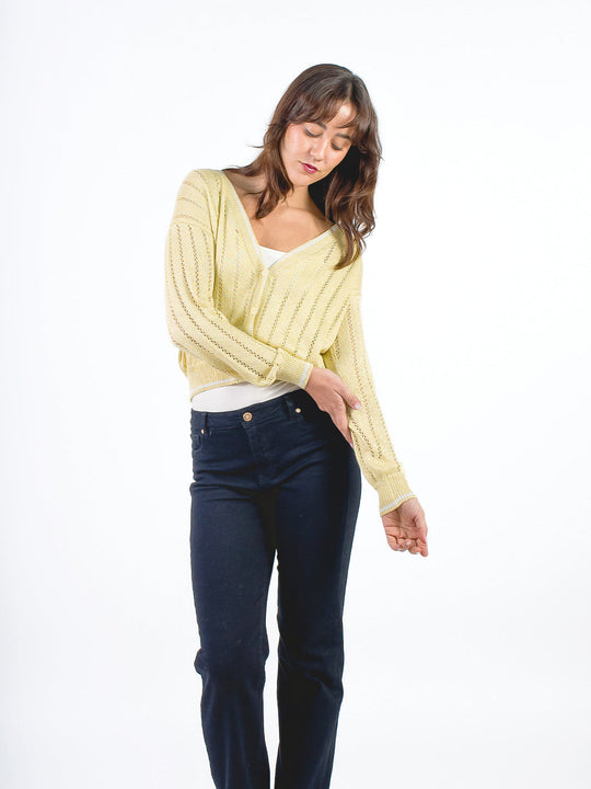 VIOLETTA - CARDIGAN CON ESCOTE EN V