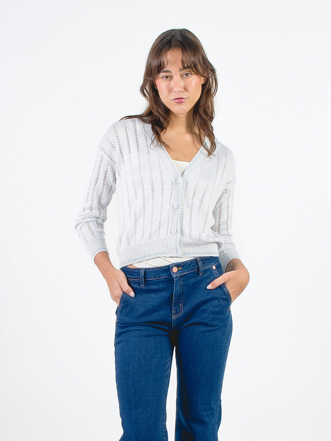 VIOLETTA - CARDIGAN CON ESCOTE EN V