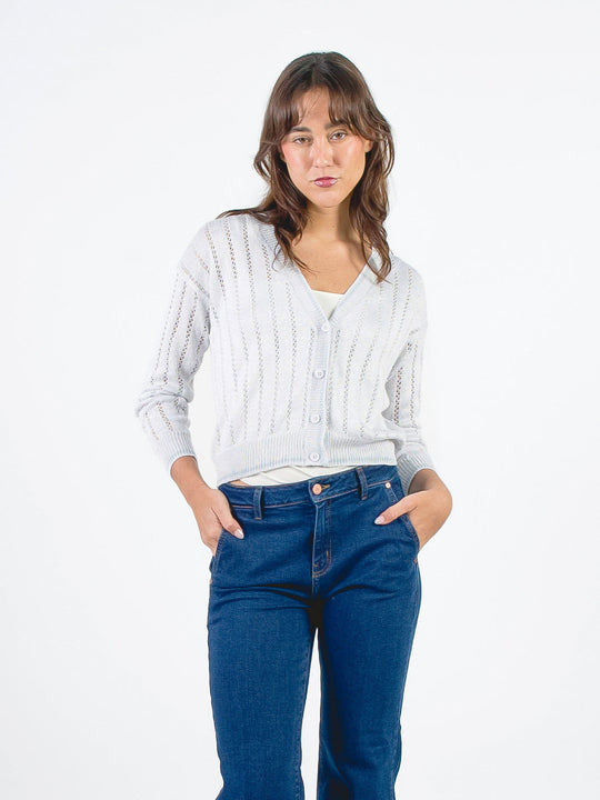 VIOLETTA - CARDIGAN CON ESCOTE EN V