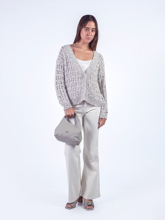 RACHEL - CARDIGAN TEJIDO CON ESCOTE EN V
