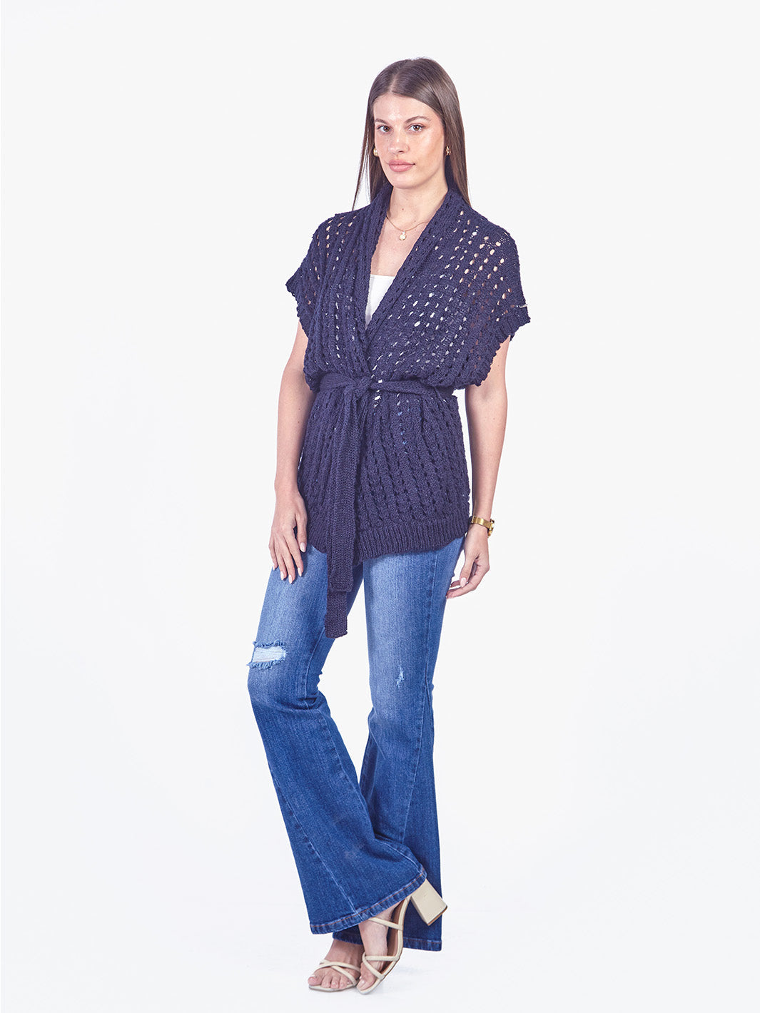 LEAH - CARDIGAN TEJIDO ESTILO KIMONO