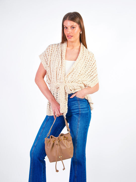 LEAH - CARDIGAN TEJIDO ESTILO KIMONO