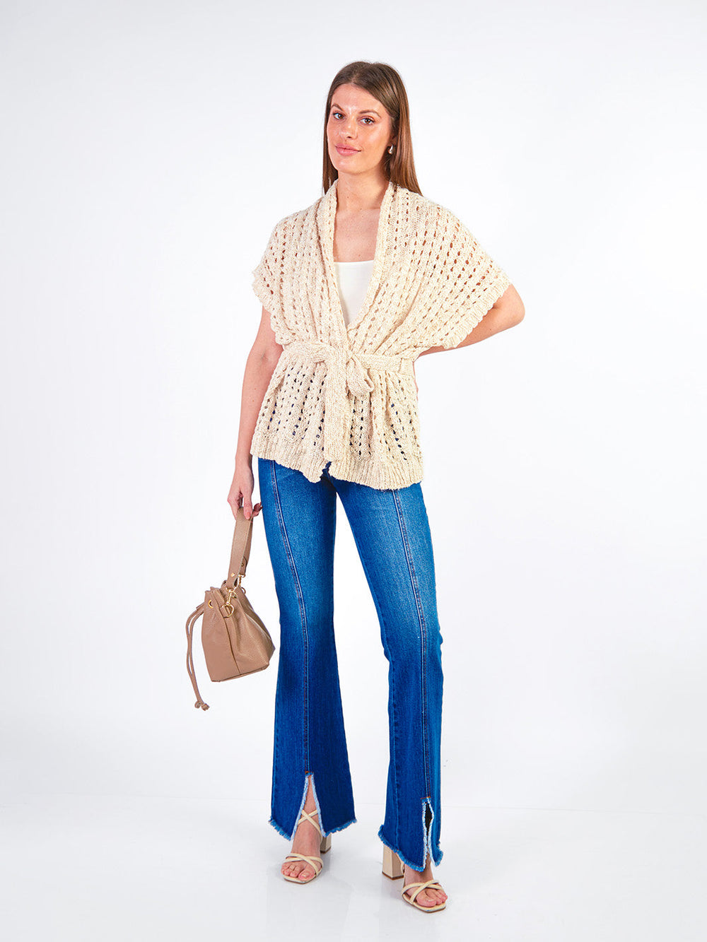 LEAH - CARDIGAN TEJIDO ESTILO KIMONO