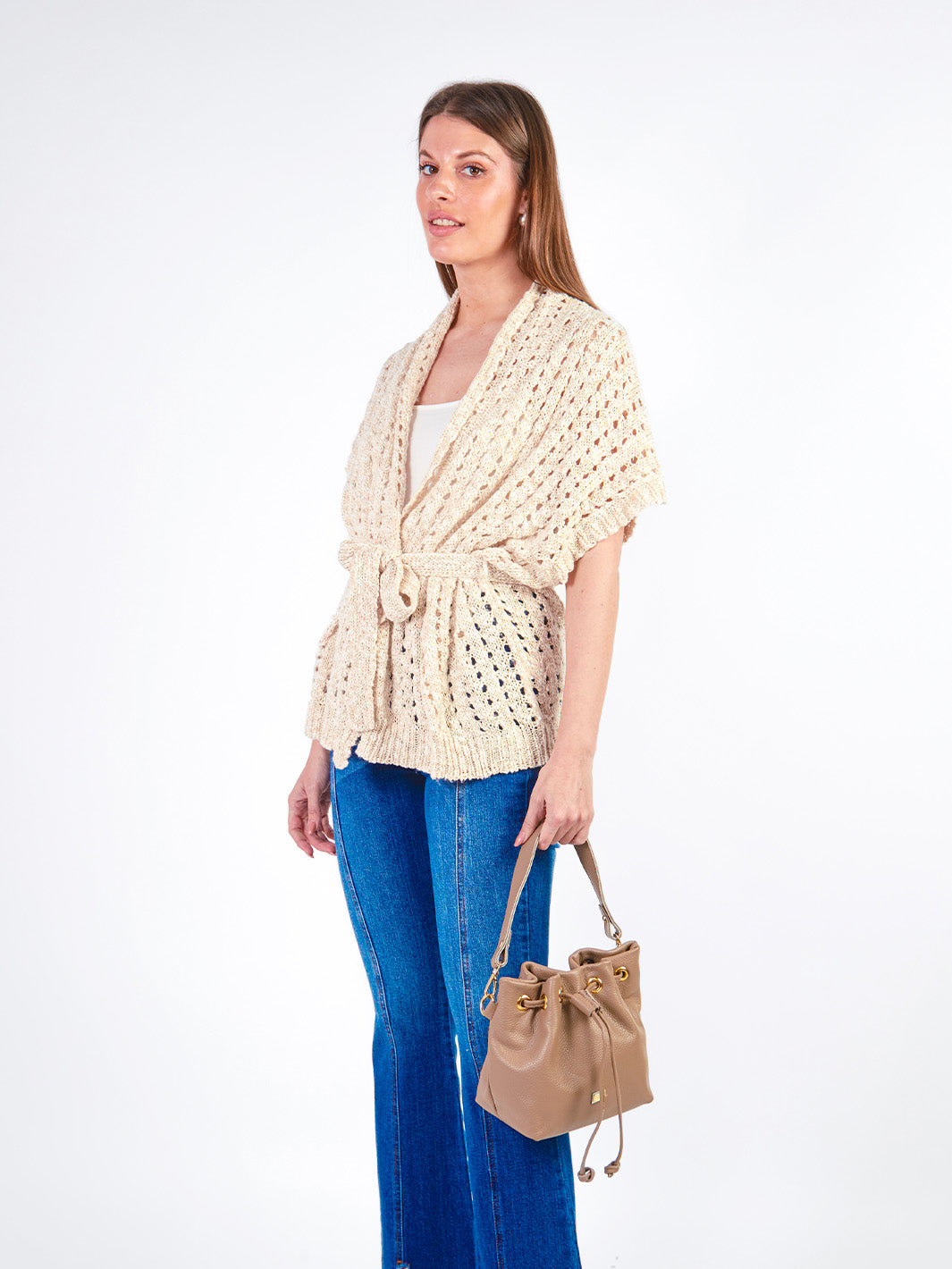 LEAH - CARDIGAN TEJIDO ESTILO KIMONO