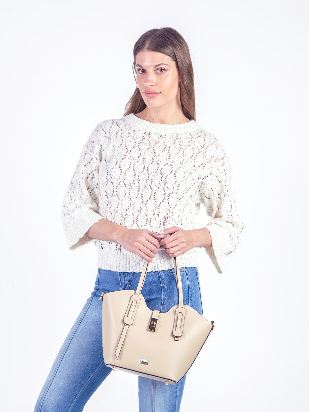 BECCA - CHOMPA TEJIDA CON MANGAS ACAMPANADAS