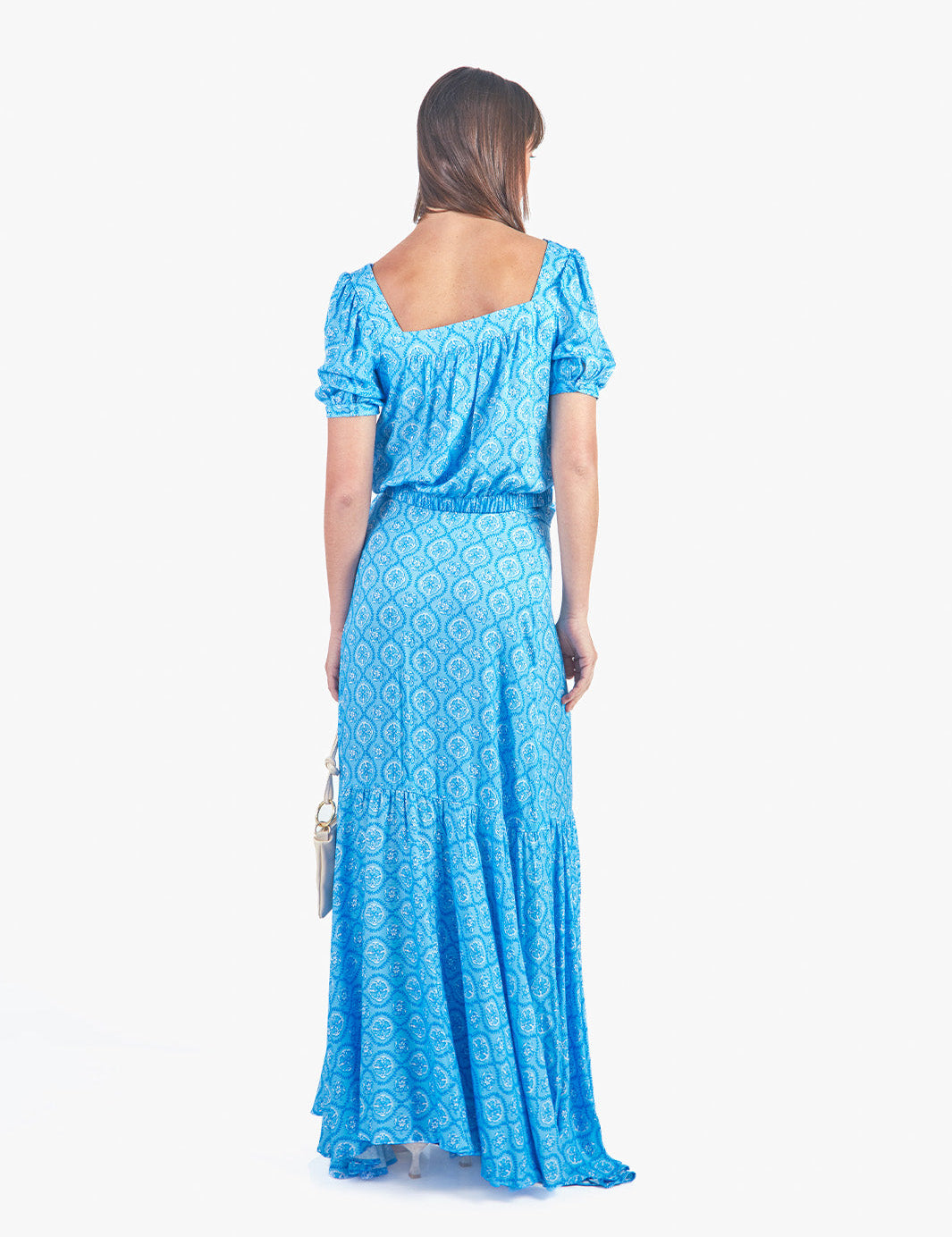 DAYANNE - FALDA LARGA CELESTE