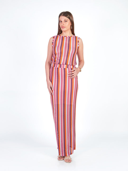 MAYA - FALDA LARGA TEJIDA