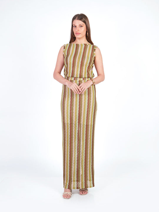 MAYA - FALDA LARGA TEJIDA